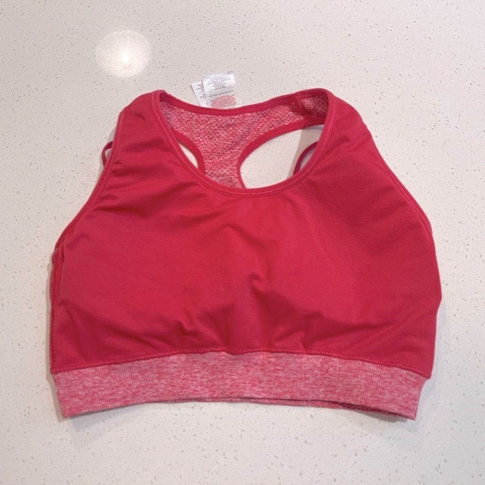 Gymshark | Vital Seamless Sports Bra in Pink Marl Size Small - Picture 7 of 7